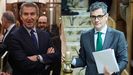 El l�der del PP, Alberto N��ez Feijoo, y el ministro de la Presidencia, F�lix Bola�os.