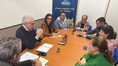 Diputados lucenses del PP en Ribadeo con representantes de Acisa