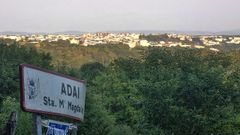 Vista de Lugo ciudad desde la parroquia de Adai