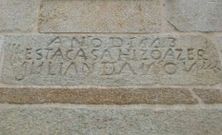 Inscripci�n en la fachada del pazo.