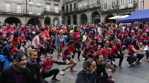 Antes da carreira, fix�ronse exercicios de quecemento