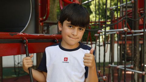 Martín Fernández Ramos, de 8 años, ganó el premio del Círculo Poético Ourensano en la categoría de primaria.