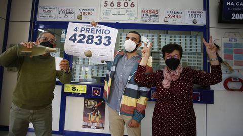 La administración de Lourenzá, en imagen, repartió 20 décimos premiados con 20.000 euros en el sorteo del pasado 22 de diciembre