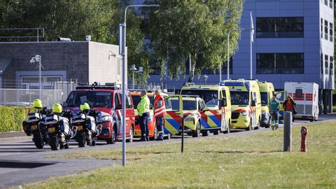 Ambulancias en el Schiphol airport, en �msterdam