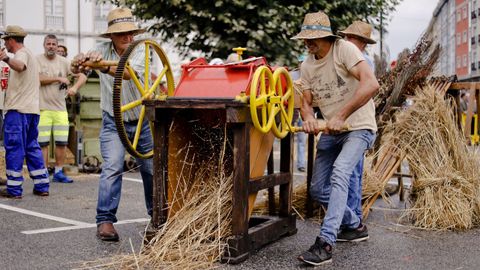 Meira reivindic� los trabajos acestrales del campo en una nueva edici�n de la Festa da Malla.