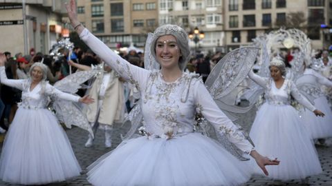 El desfile de entroido en Padrn fue de los ms concurridos que se recuerdan