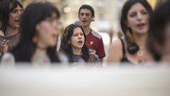 �F�ra o abuso da Universidade�, gritan estudiantes de Belas Artes en Pontevedra