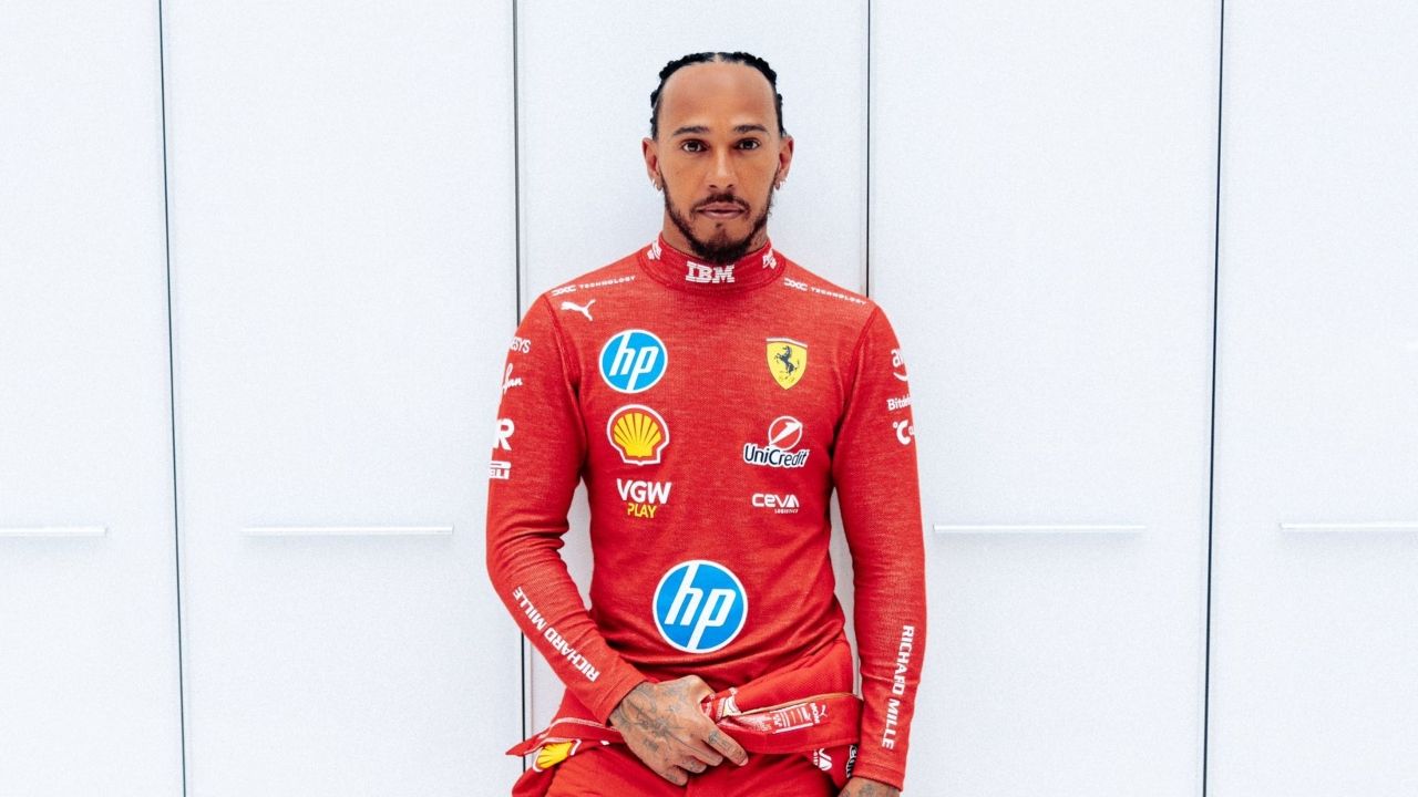 Hamilton sorprende con un casco amarillo para rodar por primera vez con ...