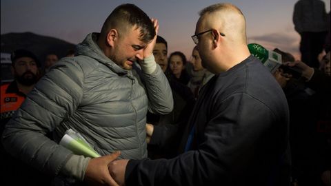 El padre de Julen, Jos� Rosell�, explic� a los periodistas c�mo sucedieron los hechos