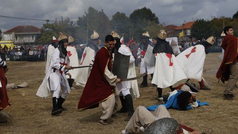 Un momento del enfrentamiento entre los dos ejércitos