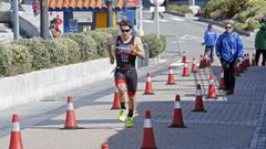 Pablo Dapena, durante una prueba en Sanxenxo, en una imagen de archivo