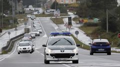 Imagen de archivo de la N-642 a la altura de Cervo