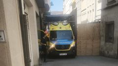 La ambulancia se atasc� alrededor de la una y media de la tarde