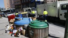 Imagen de archivo de recogida de basura en A Coru&ntilde;a