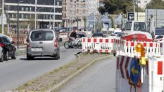 La avenida es una de las principales v�as de entrada y salida de Vilagarc�a