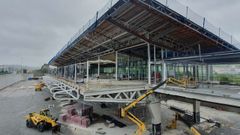Obras de la nueva estaci�n de autobuses de Santiago
