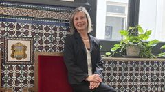 Esther Rojo, en la sede del Tribunal Superior de Xustiza de Galicia, donde asisti� a un curso de formaci�n para jueces sobre violencia machista.