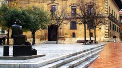 �El regreso de Williams B. Arrensberg�, escultura de Eduardo �rculo en  Oviedo