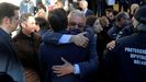 El director provincial del 112, Rafael Galvez, tras el minuto de silencio por Julen