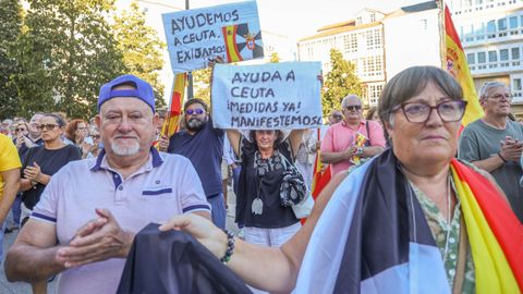 Concentraci�n en apoyo a Ceuta en Ferrol
