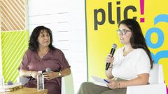 Mara Rei y, a la derecha, la periodista Patricia Blanco