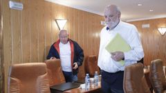 Benjam�n Escontrela y Claudio Garrido en un pleno del Concello de Sarria
