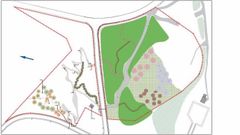 El parque ocupar� 27.000 metros cuadrados repartidos en dos parcelas a ambos lados de la carretera que une el cementerio de Fe�ns y la urbanizaci�n Breog�n