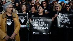 Imagen de archivo de una centraci�n contra la violencia machista en A Coru�a
