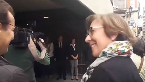 Momento del v�deo en el que la Secretaria de Estado de Comunicaci�n pronuncia la pol�mica frase