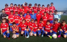 Jugadores prebenjamines, el pasado s�bado en As Eiroas. 