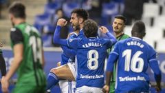 David Costas celebra el 1-0 ante el Eibar