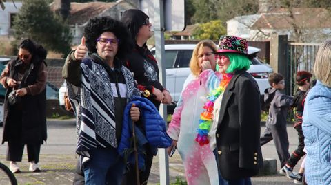 Comitiva que acompa�� al �so en Abanqueiro