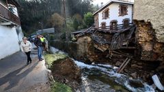Las graves inundaciones en Xunqueira (Viveiro) causaron en el 2018 la muerte de una mujer