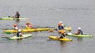 Actividades acu�ticas en el campamento de As Sinas, en Vilanova de Arousa
