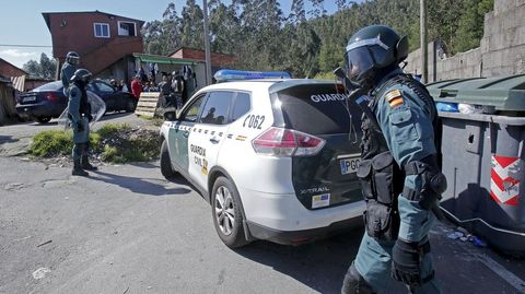 Operacin antidroga de la Guardia Civil en el poblado del Vao