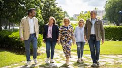 Diego� Calvo y Alfonso rueda arroparon a Loli Silva, Diana Pi�eiro y�e Izaskun Garc�a, candidatas por Oleiros, Cambre y Culleredo, respectivamente