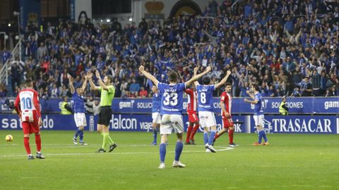 Derbi en el Carlos Tartiere entre el Oviedo y el Sporting, temporada 2018-2019