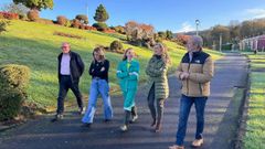 Martina Aneiros visit a una de estas trabajadoras contratada por el Concello de As Somozas para desarrollar tareas agrcolas