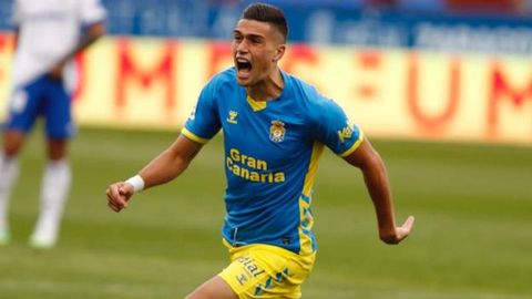 Edu Espiau, futbolista de la UD Las Palmas