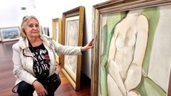La viuda del pintor Rafael Alonso, que hab�a entregado los cuadros al galerista para su venta