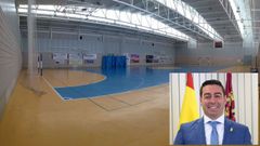 El pabelln polideportivo municipal Mireia Belmonte, de la localidad murciana de Las Torres de Cotillas,y su alcalde, Pedr Jos Noguera, del Partido Popular.
