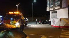 El conductor del Renault M�gane perdi� el control del coche y se fue a estrellar contra un edificio situado en el borde de la carretera