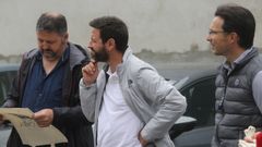 Liso Gonzlez (BNG), Samuel Lago (PSOE) y Jos Ramn Abal (Cambados Pode)