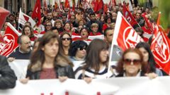 Vilagarc�a acoge cada primero de mayo una manifestaci�n conjunta de UGT y CC.OO.