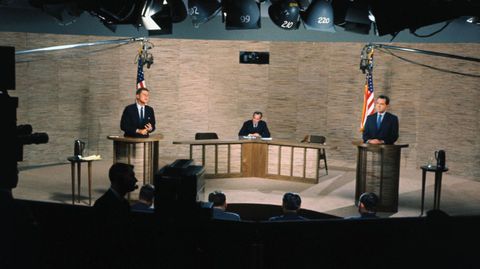 Debate televisivo entre Kennedy y Nixon en 1960