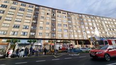 El incendio se produjo en un quinto piso