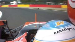 Homenaje a Barcelona de Fernando Alonso en su casco