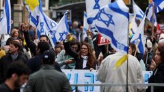 Protestas contra el Gobierno de Netanyahu ante la residencia del primer ministro en Jerusaln