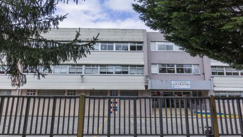 Imagen tomada ayer de las instalaciones del CEIP San Vicenzo de Vimianzo.