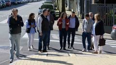 Visita de Beln do Campo a Icaria acompaada por concejales del PP de Oleiros.